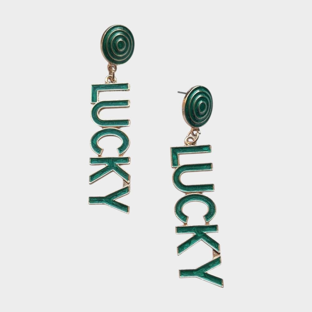 Lucky Statement Drop Earrings